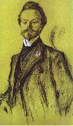 Portrait of Konstantin Balmont. Valentin Serov